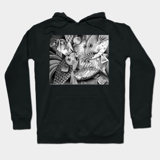 Love at first bite b&w Hoodie